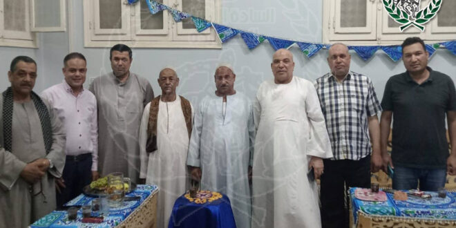جانب من أبناء الجوايدة الأشراف في ضيافة عميد الجوايدة